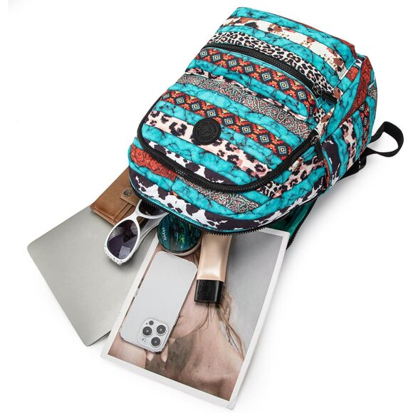Stylish Daypack for Women: Bohemian Backpack with Adjustable Straps & Pockets - Picture 5 of 8
